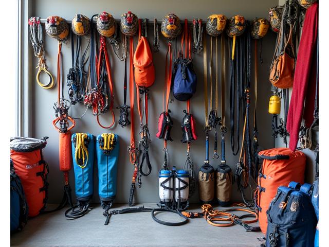 Complete climbing gear collection
